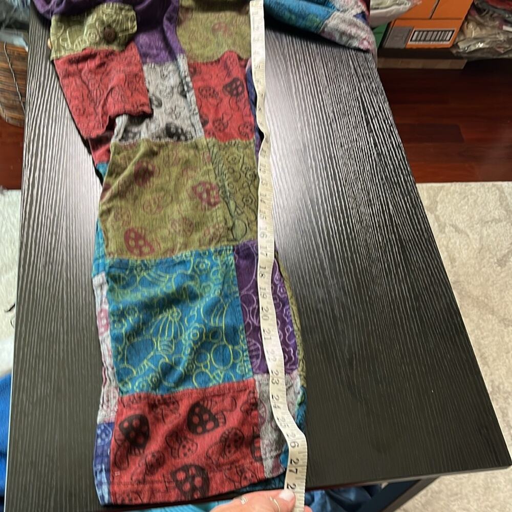 Patchwork Multicolor Mushroom Cargo Pants/Joggers - image 7